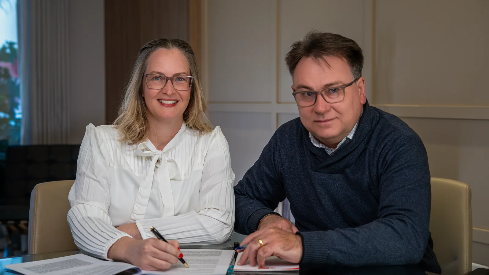Fabiano e Danielle Bordignon, sócios do escritório
